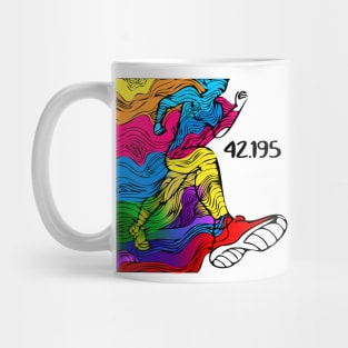 Run the Distance 42.195 Mug